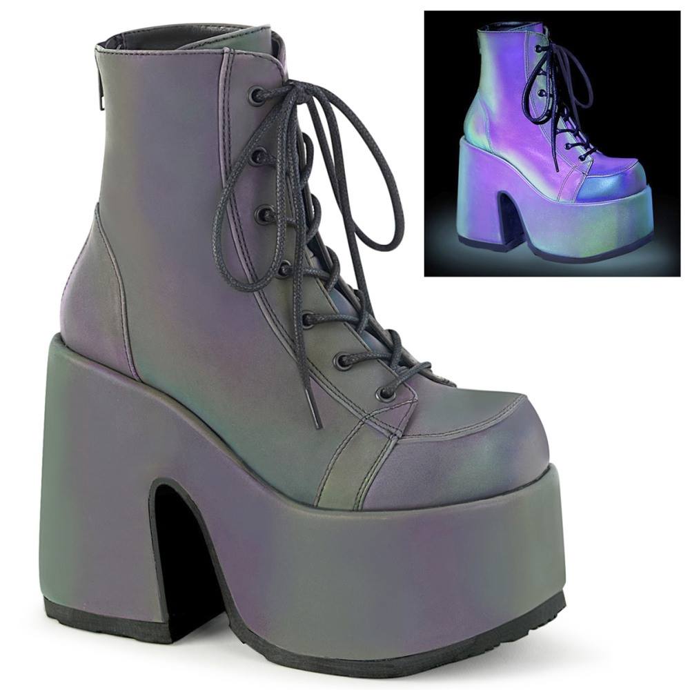 DemoniaCult - CAMEL203 Plattformstiefel - Grün/Lila Product image
